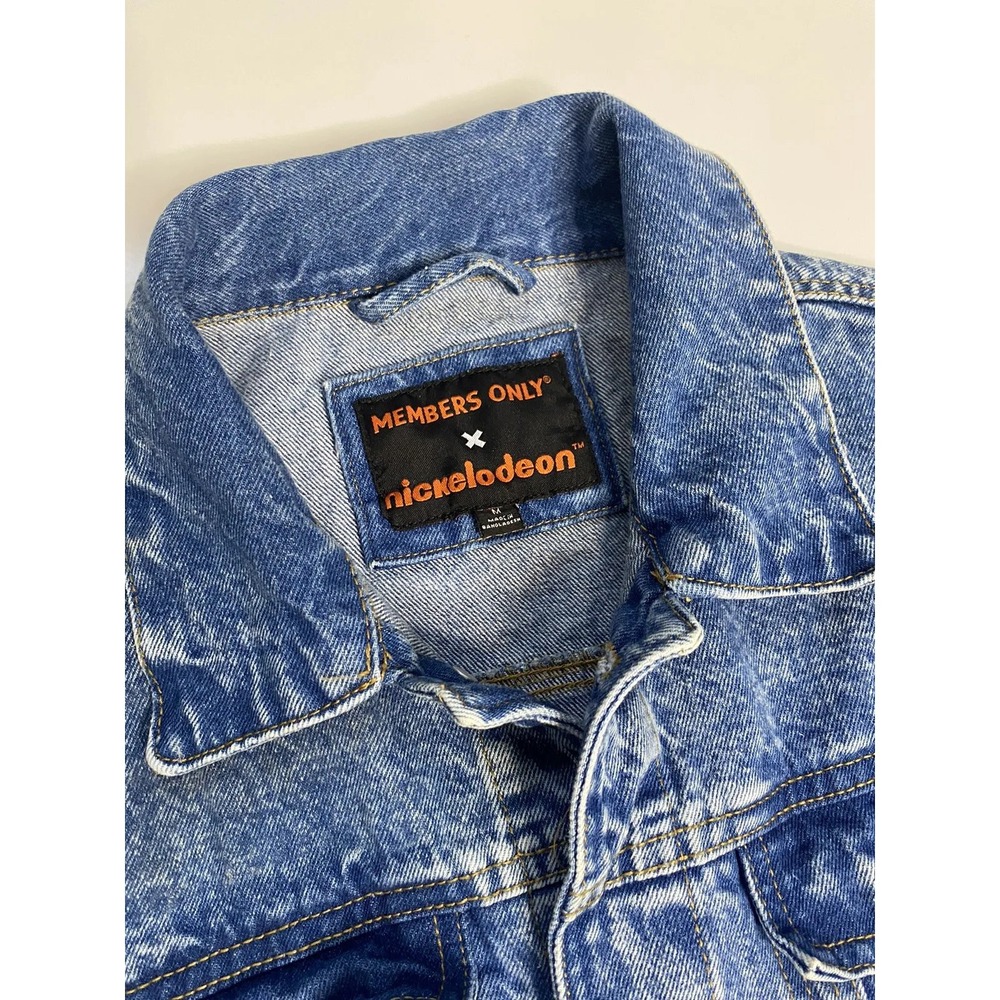 Members‎ Only X Nickelodeon Denim Jacket / Men's Size Medium - Picture 2 of 4
